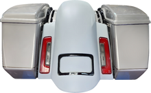 PAUL YAFFE BAGGER NATION Short Sport Rear Fender - With Black Plate Frame PYO:RF-SS-CVO-B