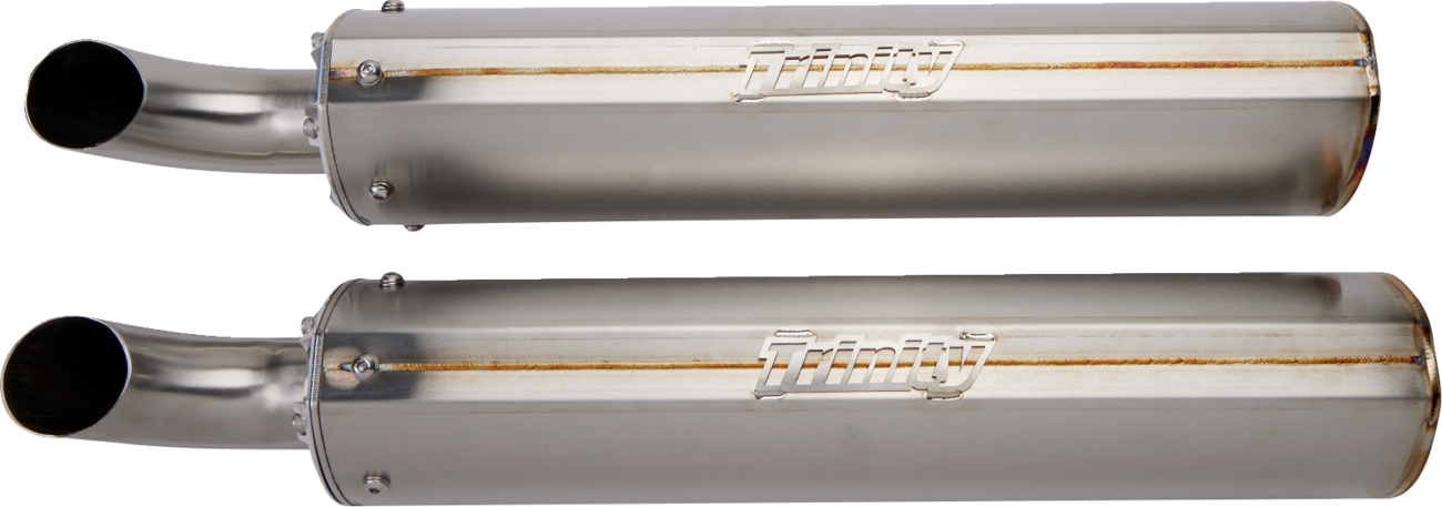 TRINITY RACING Stainless Steel Slip-On Muffler TR-4173S-SS