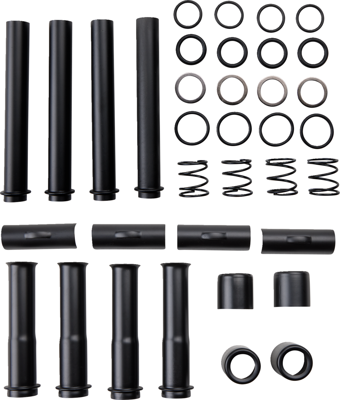 DRAG SPECIALTIES Pushrod Tube Kit - Black - M8 78052B