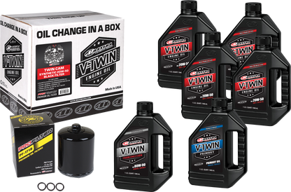 V Twin Syn Oil Change Kit Tc Black Filer