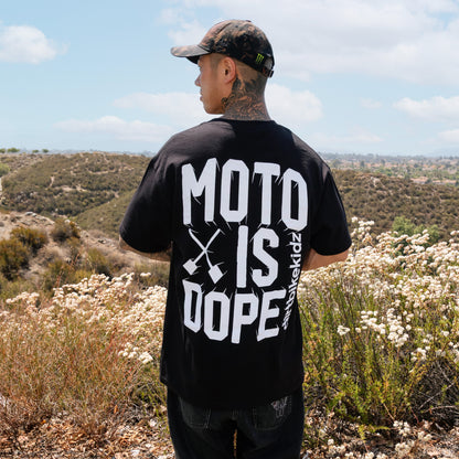 Moto Is Dope Tee Black Md