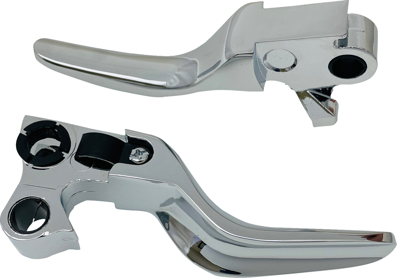 DRAG SPECIALTIES Short Lever Set - Chrome H07-0574S