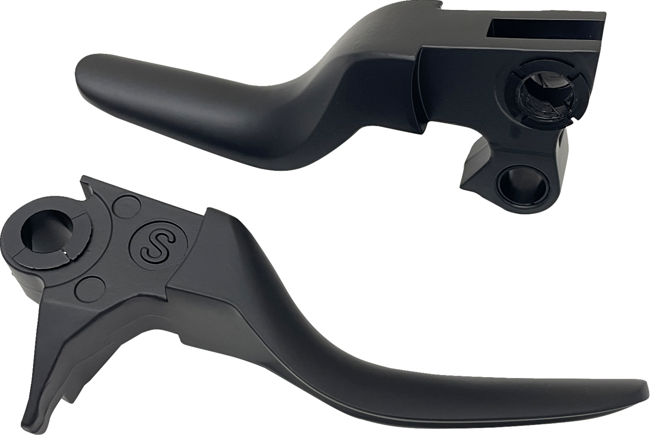 DRAG SPECIALTIES Short Lever Set - Black H07-0574SMB