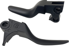 DRAG SPECIALTIES Short Lever Set - Black H07-0574SMB