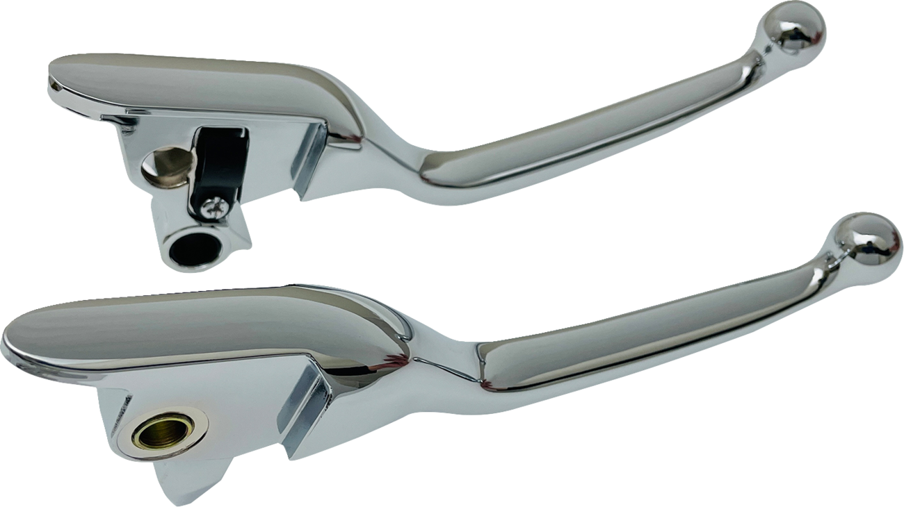 DRAG SPECIALTIES Narrow Lever Set - Chrome H07-0585N