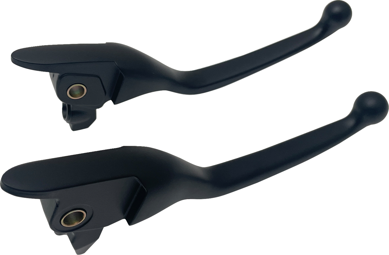 DRAG SPECIALTIES Narrow Lever Set - Black H07-0595NMB