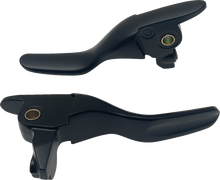 DRAG SPECIALTIES Short Lever Set - Black H07-0595SMB