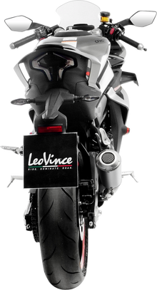 LEOVINCE LV-10 Slip-On Muffler - Matte - Stainless Steel 15265U