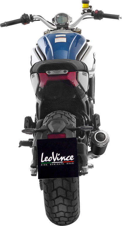 LEOVINCE LV-10 Slip-On Muffler - Black 15256B