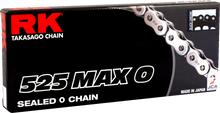 RK 525 Max O - Drive Chain - 120 Links - Black/Chrome 525MAXO-120-BC