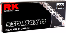 RK 530 Max O - Drive Chain - 120 Links - Black/Chrome 530MAXO-120-BC