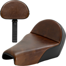 SADDLEMEN Lariat Solo Seat - Distressed Leather - 3.3 Gal Tank - XL '04-'22 807-11B-0041
