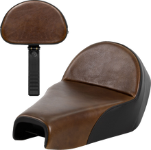 SADDLEMEN Lariat Solo Seat - Distressed Leather - 4.5 Gal Tank - XL '04-'22 807-03B-0041