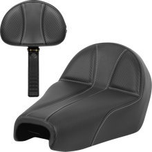 SADDLEMEN Dominator Seat - Black w/ Silver Stitching - XL '04-'22 807-03B-0042