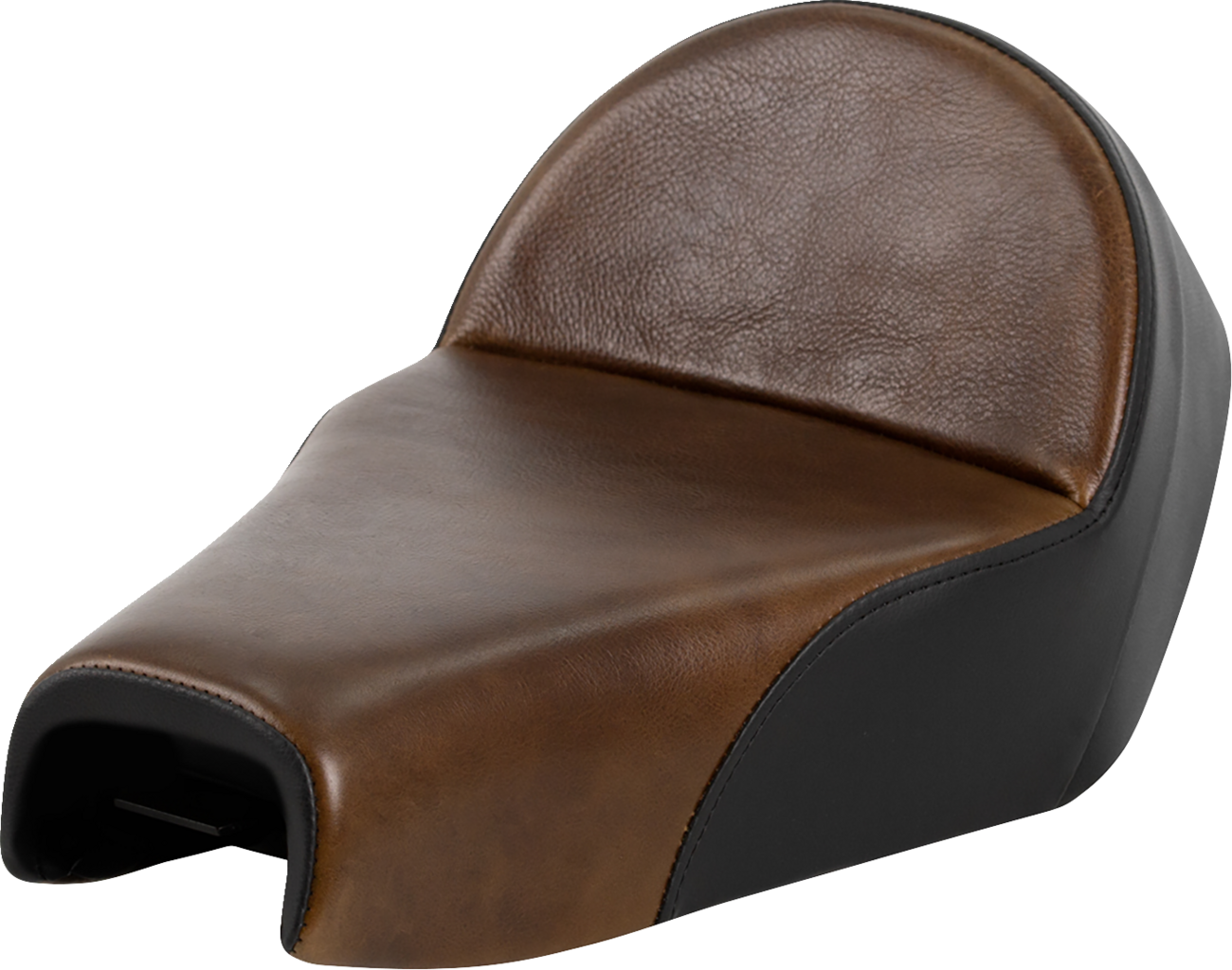SADDLEMEN Lariat Solo Seat - Distressed Leather - 4.5 Gal Tank - XL '04-'22 807-03B-0041