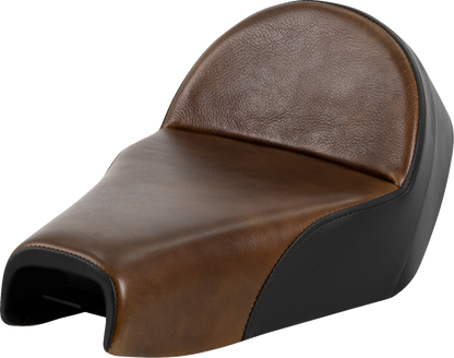 SADDLEMEN Lariat Solo Seat - Distressed Leather - 4.5 Gal Tank - XL '04-'22 807-03B-0041