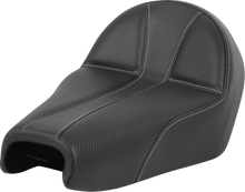 SADDLEMEN Dominator Seat - Black w/ Silver Stitching - XL '04-'22 807-03B-0042