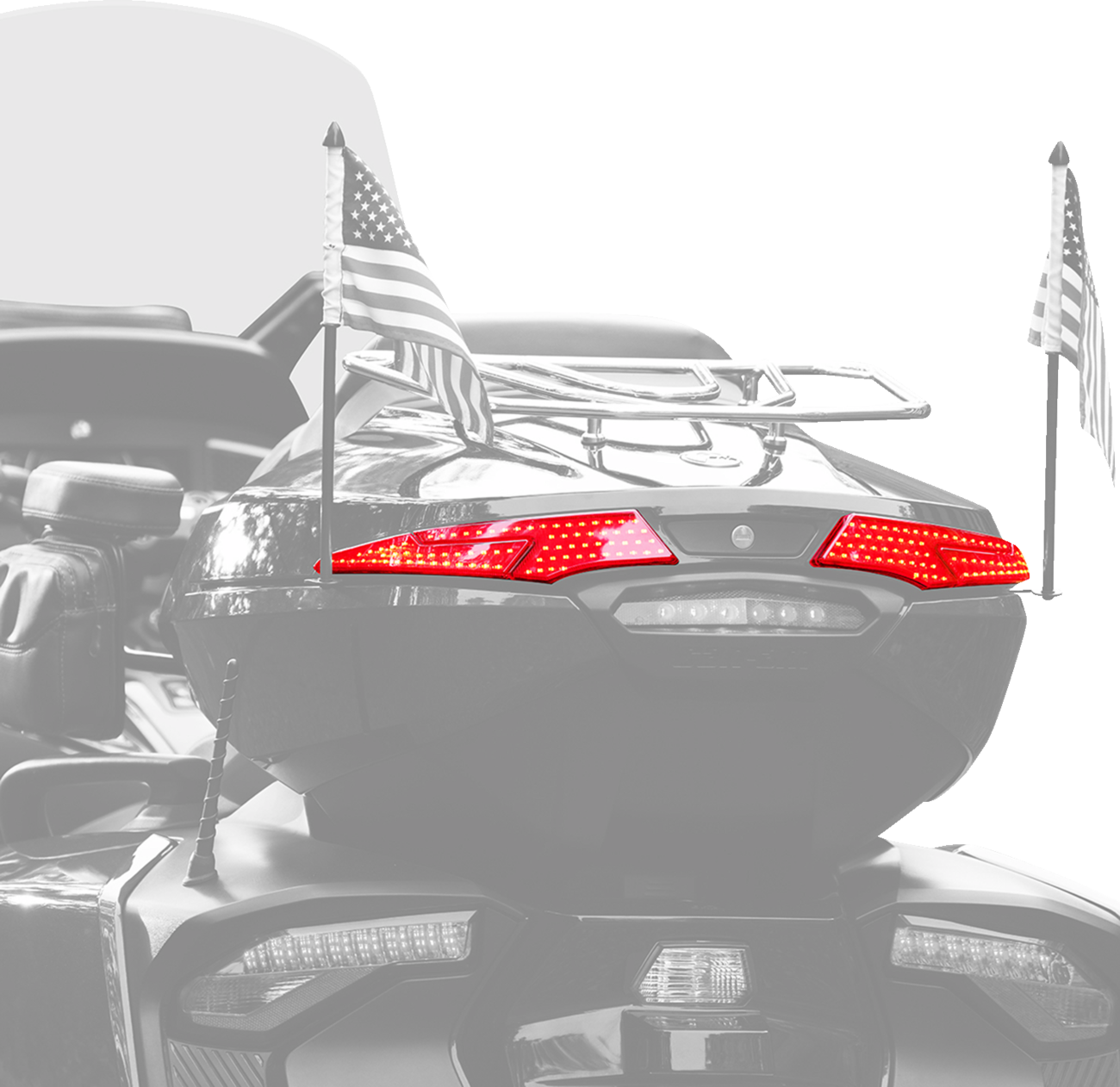 SHOW CHROME LED Trunk Light - Red Lens - Spyder RT LTD/F3 LTD 41-265R