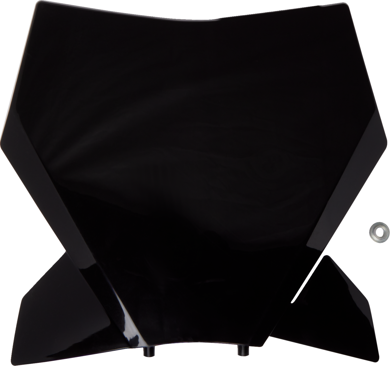 UFO Front Number Plate - Black - KTM KT05013#001