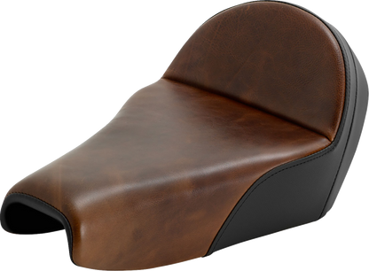SADDLEMEN Lariat Solo Seat - Distressed Leather - 3.3 Gal Tank - XL '04-'22 807-11B-0041