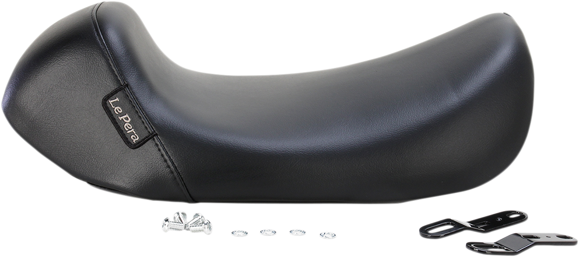LE PERA Bare Bones Solo Seat - Smooth - Black - FL '08-'23 LK-005PY