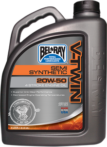 BEL-RAY V-Twin Semi-Synthetic Oil - 20W-50 - 4L 96910-BT4