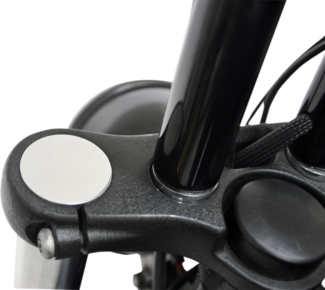 LA CHOPPERS Flush-Mount Fork Cap - 49 mm - Polished LA-7504-49