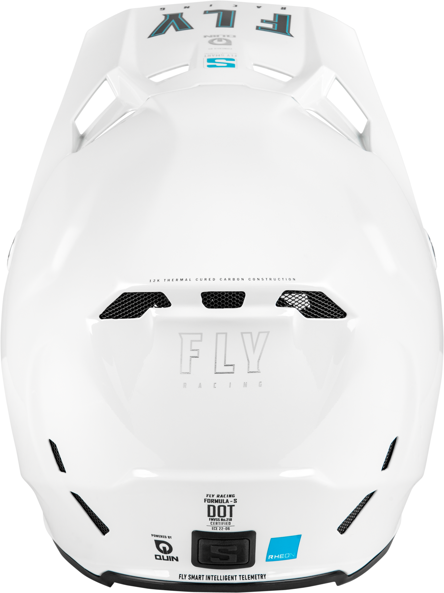 Youth Formula S Carbon Solid Helmet White Yl