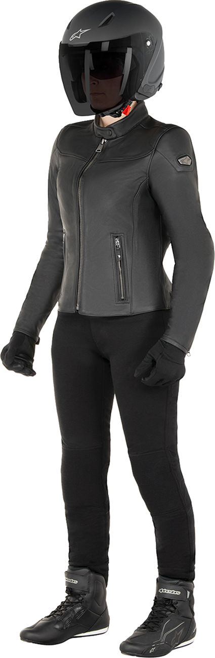 ALPINESTARS Stella Tory Leather Jacket - Black - Medium 3113824-1100-M