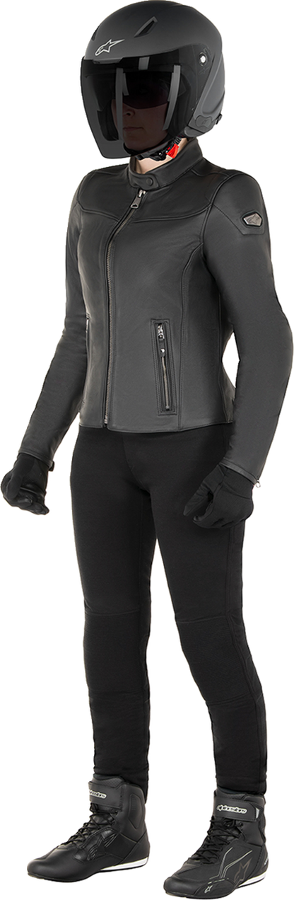 ALPINESTARS Stella Tory Leather Jacket - Black - Large 3113824-1100-L