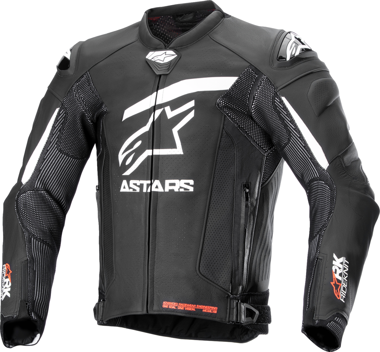 ALPINESTARS GP Plus R v4 Rideknit® Leather Jacket - Black/White - US 40 / EU 50 3100324-12-50