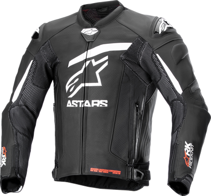 ALPINESTARS GP Plus R v4 Rideknit® Leather Jacket - Black/White - US 48 / EU 58 3100324-12-58