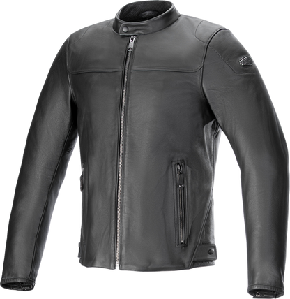 ALPINESTARS Blacktrack Leather Jacket - Black - Small 3103824-1100-S