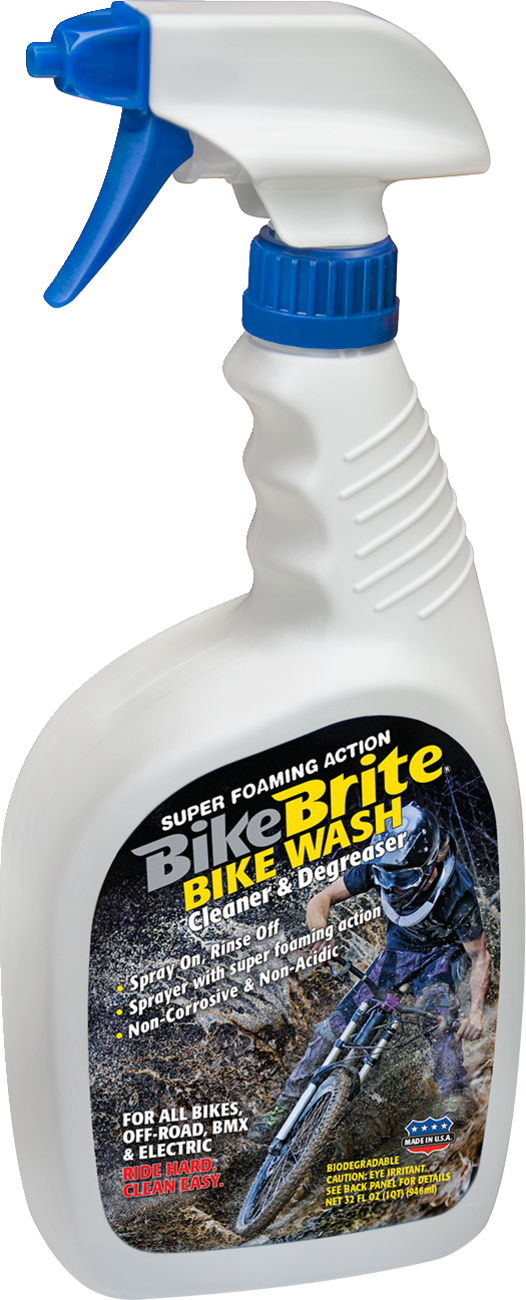 BIKE BRITE Spray Wash - 32 US fl oz. - Spray Bottle BSW40000