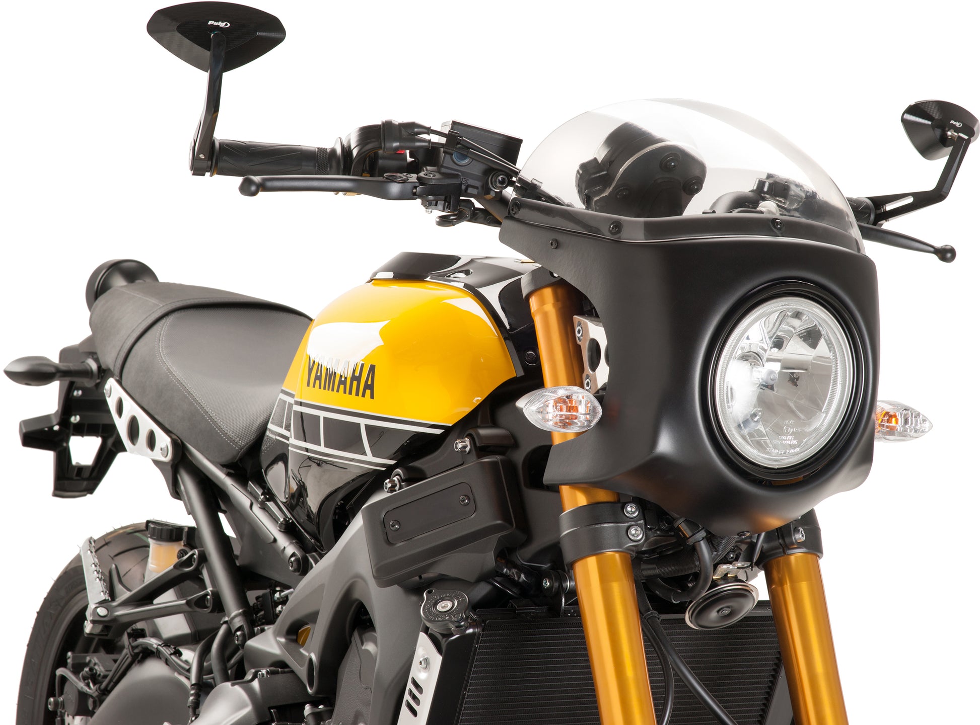 Windscreen Semi Fairing Bullet Black/Clear