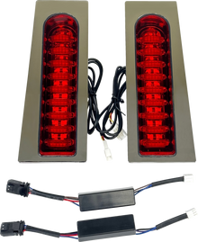 CUSTOM DYNAMICS ProBEAM® Auxiliary Fillerz® - Run/Brake/Turn - Red Lens - Chrome PB-FILL-23-RC