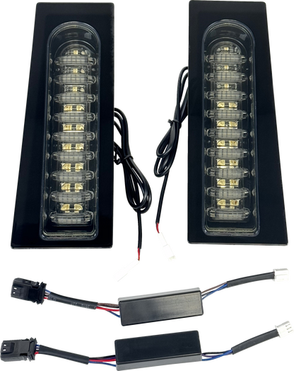 CUSTOM DYNAMICS ProBEAM® Auxiliary Fillerz® - Run/Brake/Turn - Smoke Lens - Gloss Black PB-FILL-23-SB