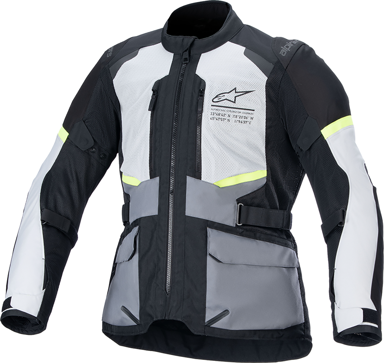 ALPINESTARS Andes Air Drystar® Jacket - Ice Gray/Dark Gray/Black - 4XL 3207924-9191-4X