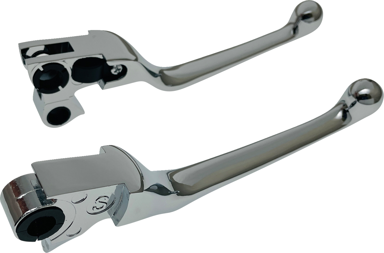 DRAG SPECIALTIES Narrow Lever Set - Chrome H07-0574N