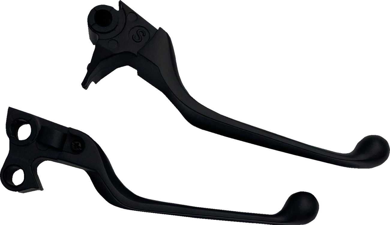 DRAG SPECIALTIES Narrow Lever Set - Black H07-0574NMB