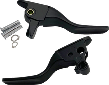 DRAG SPECIALTIES Short Lever Set - Black H07-0585SMB