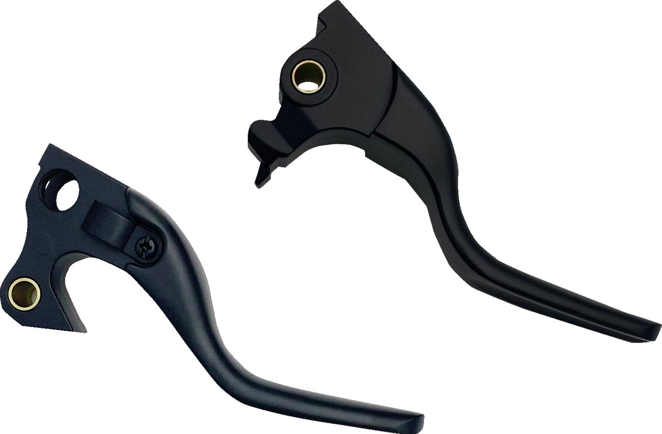 DRAG SPECIALTIES Short Lever Set - Black H07-0592SMB