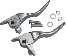 DRAG SPECIALTIES Short Lever Set - Chrome H07-0595S