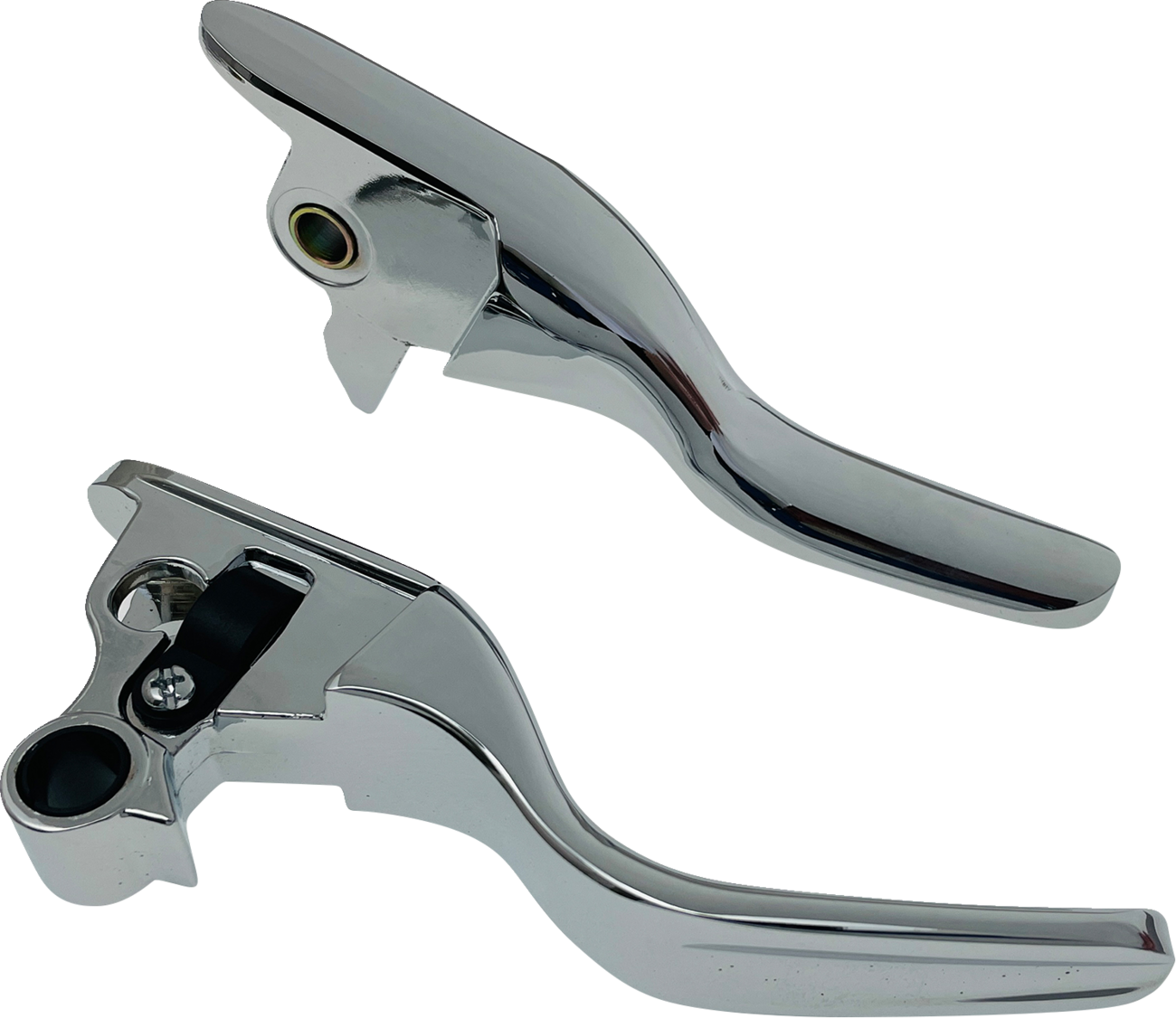DRAG SPECIALTIES Short Lever Set - Chrome H07-0593S