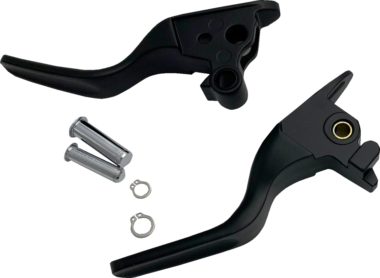 DRAG SPECIALTIES Short Lever Set - Black H07-0593SMB