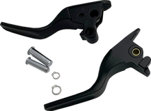 DRAG SPECIALTIES Short Lever Set - Black H07-0593SMB