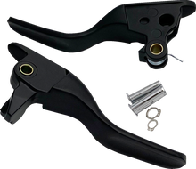 DRAG SPECIALTIES Short Lever Set - Black H07-0730SMB