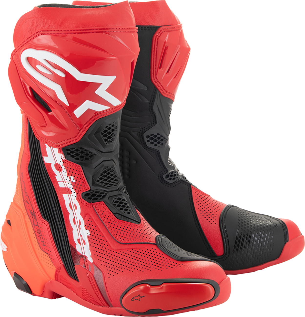 ALPINESTARS Supertech R Vented Boots - Red - US 12.5 / EU 48 2220121-3029-48