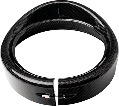 SLYFOX Headlight Trim w/ Visor - 7" - Gloss 1508-3111