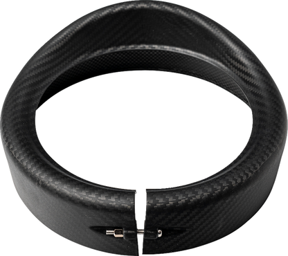 SLYFOX Headlight Trim w/ Visor - 7" - Matte 1508-3112